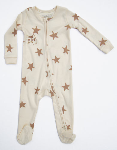 Star Banks Footed Long Romper