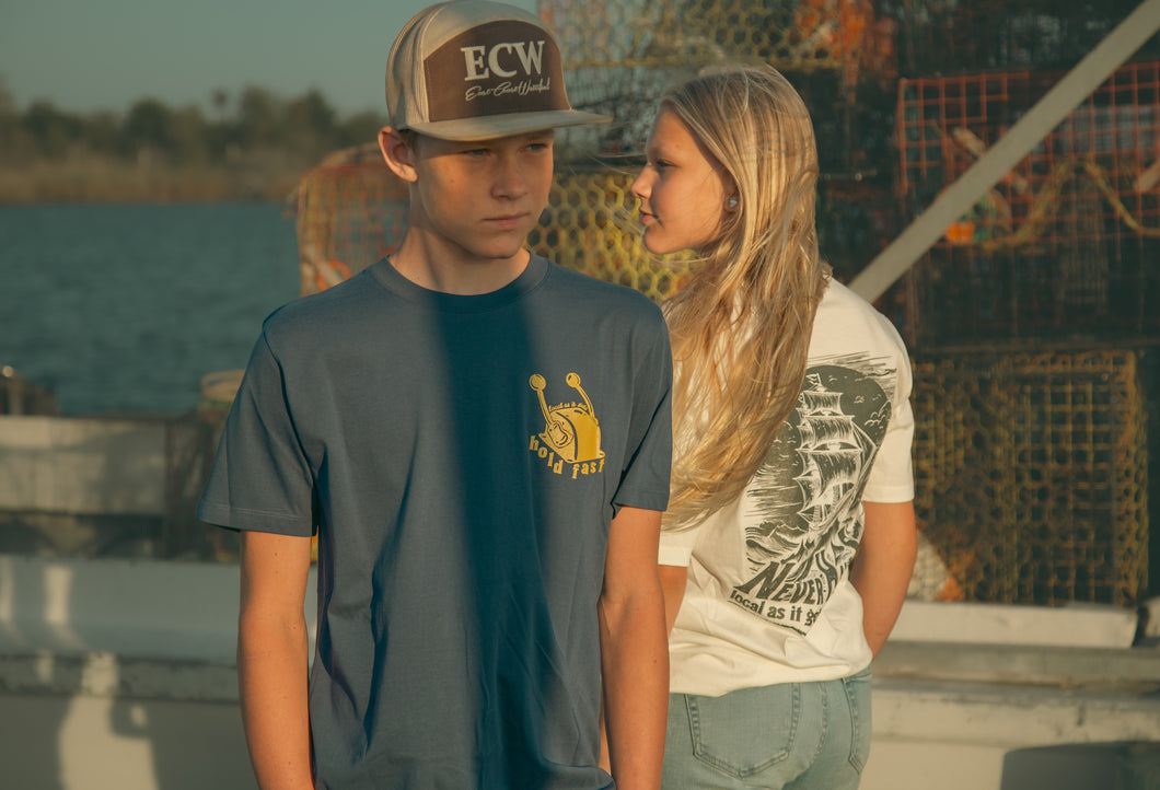 Hold Fast / Never Half Fast | Organic Cotton Tee