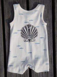 Scallop | Organic Romper