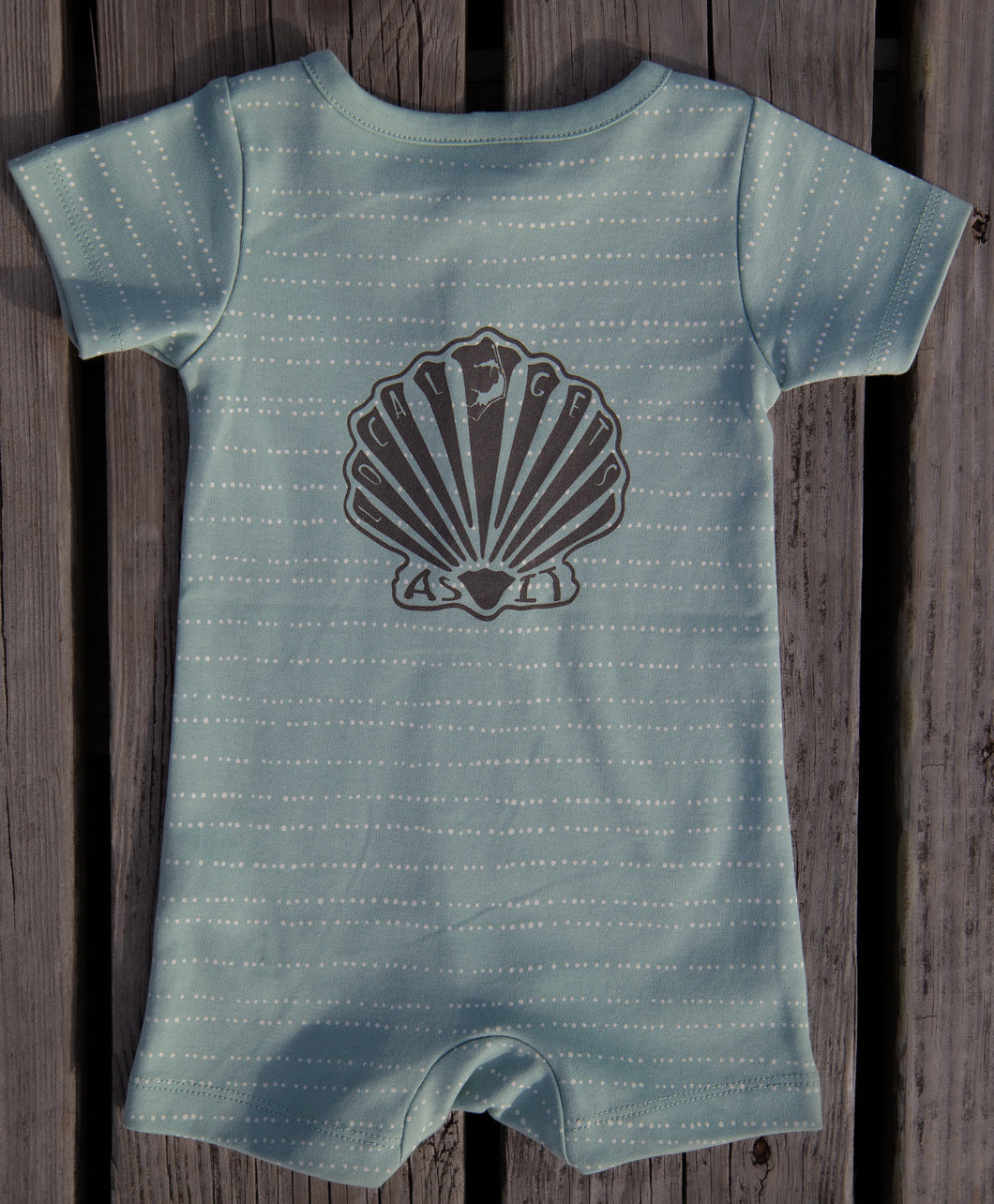 Scallop | Organic Dotted Romper
